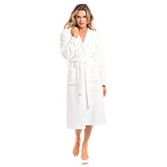 Lord & Lane Spa Collection Plush Fleece Robe, Luxurious, Warm & Cozy Bathrobe