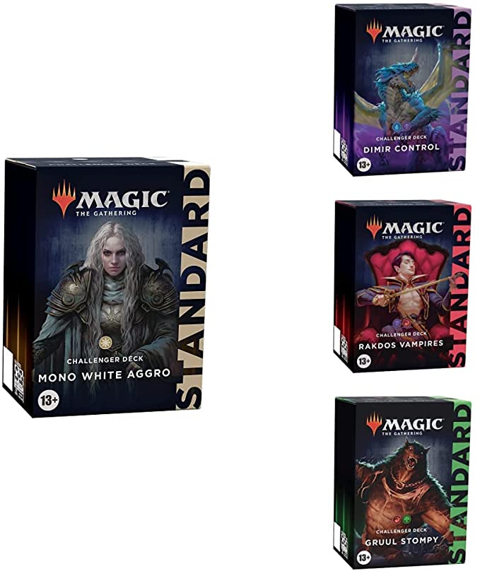 Magic: The Gathering 2022 Challenger Deck Bundle | All 4 Decks | Mono White Aggro   Dimir Control   Rakdos Vampires   Gruul Stompy