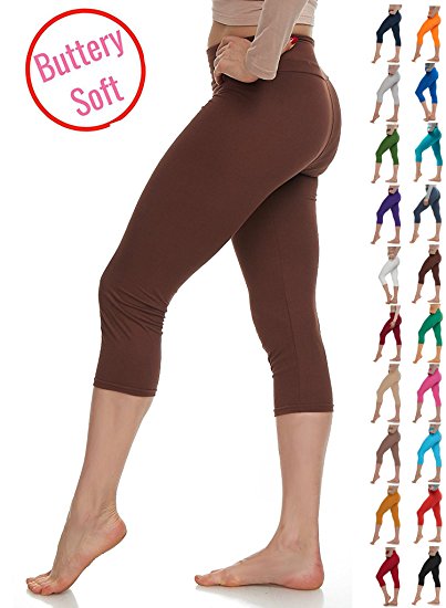 LMB Extra Soft Capri Leggings with High Yoga Waist - 20  Best Selling Colors - Plus