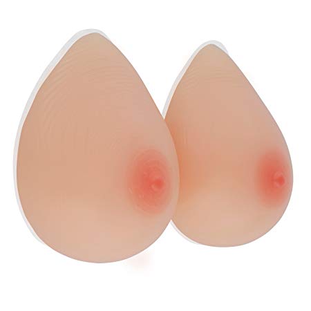 Vollence DD Cup 1200 gram Silicone Breast Forms for for Crossdresser, Prosthesis Mastectomy
