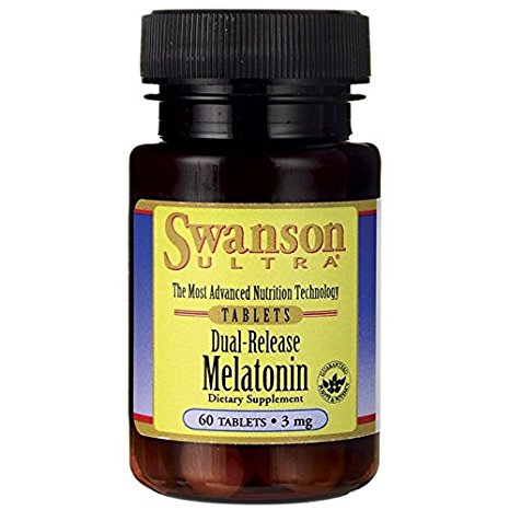 Swanson Dual-Release Melatonin 3 mg 60 Tabs