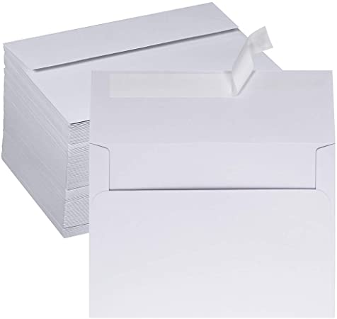 Supla 150 Pack A7 Envelopes White Self Seal 5x7 Invitation Envelopes Blank Business Envelopes 95 lb Photo Envelopes Greeting Card Envelopes for Weddings Invitations Photos Graduation Baby Shower