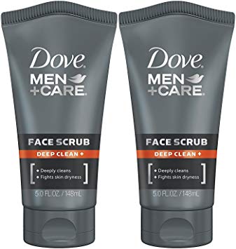 Dove Men Care Face Scrub, Deep Clean Plus, 5 Ounce (Pack of 2)