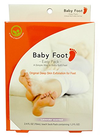 Baby Foot Easy Pack, Original Deep Skin Exfoliation for Feet (2.4 oz.)