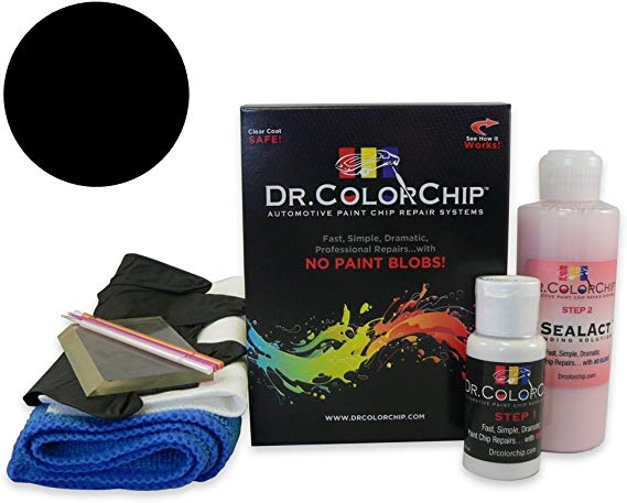 Dr. ColorChip BMW 5 Series Automobile Paint - Black Sapphire Metallic 475 - Squirt-n-Squeegee Kit