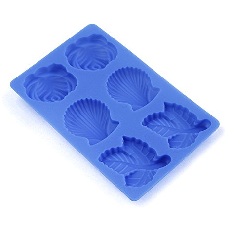 Scandicrafts Blue Silicone 6 Cup Candy and Butter Mold