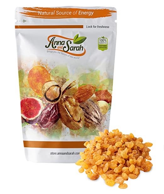 Anna and Sarah Natural Fancy Golden Raisins in Resealable Bag, 2lbs