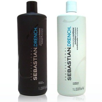 Sebastian Drench Moisturizing Shampoo and Conditioner Set 338 Ounces1L