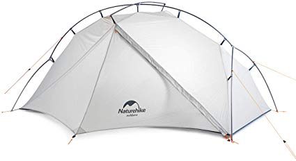 Naturehike VIK 1 Person Ultralight 4 Season Backpacking Tents with Footprint - 15D Lightest Portable Tent for Camping Hiking with Carry Bag