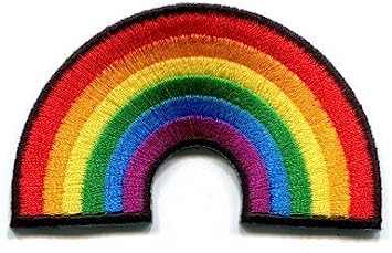 Gay Pride Lesbian Rainbow Flag Retro Love LGBT Appliques Hat Cap Polo Backpack Clothing Jacket Shirt DIY Embroidered Iron On/Sew On Patch