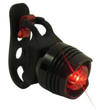 Stark Bike tail Light - Waterproof Rear Bike LED - Best & Brightest - Small & Rugged - Mount w/out tools - Road, Racing & Mountain - Batteries Included - Fits ALL Bicycles, Trikes, Scooters