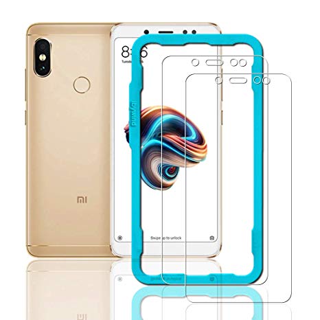 Ibywind Xiaomi Redmi Note 5 Screen Protector [Pack of 2] Premium Tempered Glass Screen Protectors with Easy Install Kit for Redmi Note 5