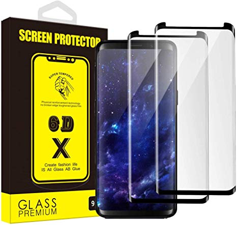 [2 Pack] Yoyamo T512 Galaxy Note 8 Glass Screen Protector,9H Hardness Anti-Scratch Tempered Glass Screen Protector Film for Samsung Galaxy Note 8- Case Friendly- Anti-Bubble, Black