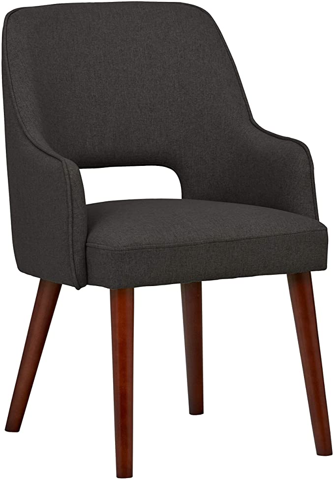 Amazon Brand – Rivet Contemporary Cut-Out Dining Chair, 33"H, Pepper