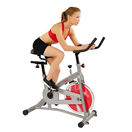 Sunny Health & Fitness SF-B1421 Chain Drive Indoor Studio Cycle Exercise Bike w/LCD Monitor