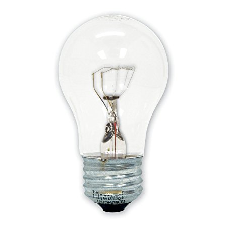 GE 15206-12 40-Watt Appliance Light A15 Light Bulb, 12-Pack