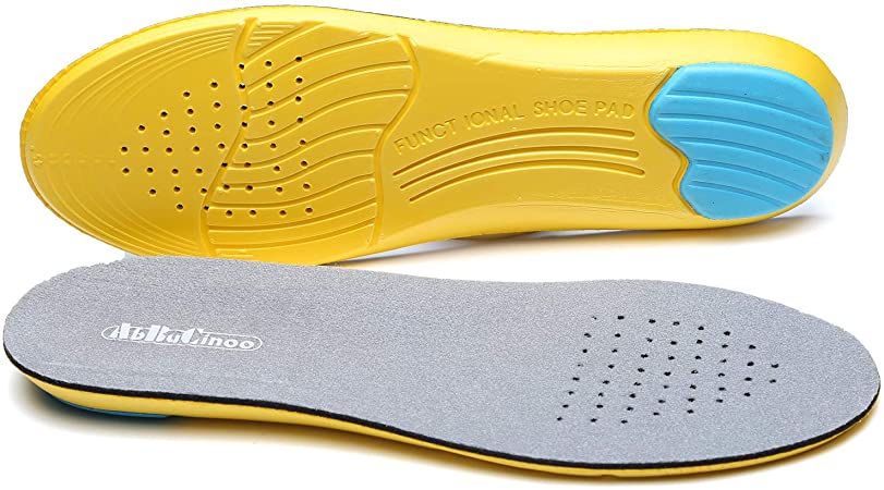 Memory Foam Shoe Insoles, Plantar Fasciitis Orthotics Arch Support Shoe Insert for Women Men Kid, Comfortable Breathable Sports Shoe Inserts, Shock Absorption and Cushioning for Feet Relief