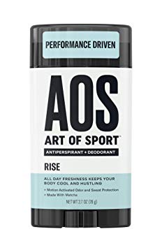 Art of Sport Men's Antiperspirant   Deodorant Stick, Rise Scent, Athlete-Ready Formula with Matcha, 2.7 oz