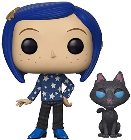 Funko 32811 Pop Movies Coraline with Cat Buddy Collectible Figure, Multicolor