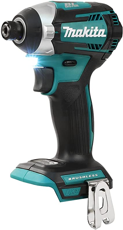 Makita 18V LXT Lithium-Ion Cordless Brushless 3-Speed, One Touch ¼-Inch Hex Chuck Impact Driver, Tool Only (DTD154Z)