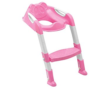 Zuvo Baby Toddler Potty Training Toilet Ladder Seat Steps Pink