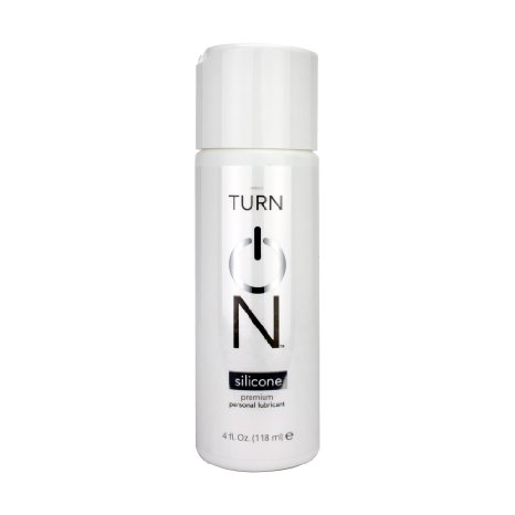 Turn On Premium Silicone-Based Personal Lubricant - 4 oz Bottle - Best Silicone Based Lube for Men and Women - Great for Sensitive Skin - For Pleasure, Intimacy and Arousal - Condom Compatible