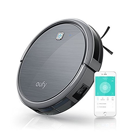 Eufy RoboVac 11c, Smart Wi-Fi Robotic Vacuum Cleaner, High Suction, Weekly Cleaning Schedule, Self-Docking, Hard Floor and Thin Carpet