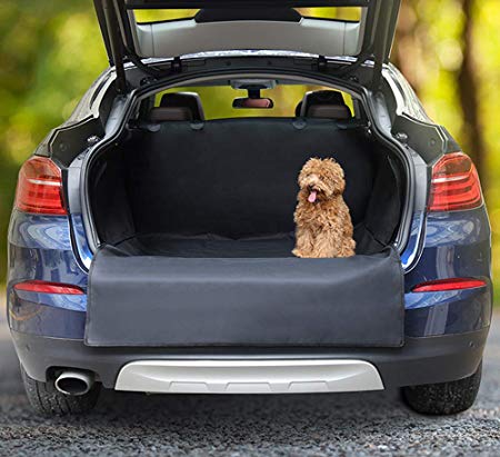 Docamor Trunk Cargo Liner for Dogs-Dog Car Seat Covers for SUV-Waterproof Dog Hammock with Side Protection-Quick Installation Anti-Scratch Nonslip Washable Nonslip Washable Pet Car Seat Cover