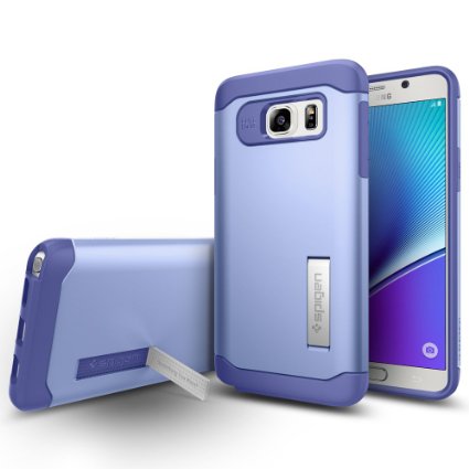 Galaxy Note 5 Case, Spigen® [Slim Armor] AIR CUSHION [Violet] Air Cushioned Corners / Dual Layer Protective Case for Samsung Galaxy Note 5 (2015) - Violet (SGP11688)