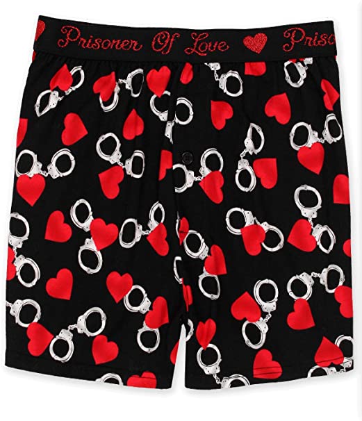 Briefly Stated Novelty Love Style Men's Boxer Shorts