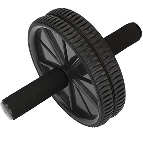 Reehut Ab Roller Wheel - The Exercise Wheel with Dual wheel and Comfy Foam Handles - Easy to Assemble, Best for Abdominal Workout
