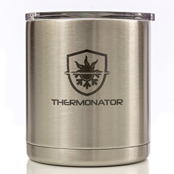 THERMONATOR 2X Insulated Stainless Steel Travel Tumbler- Best Cup for Icy Cold Drinks, Hot Coffee & Tea-