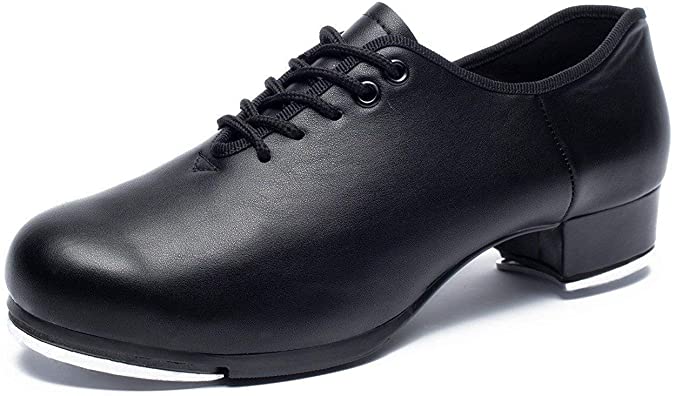 Joocare Men's Oxford Lace up Jazz Tap Dance Shoes