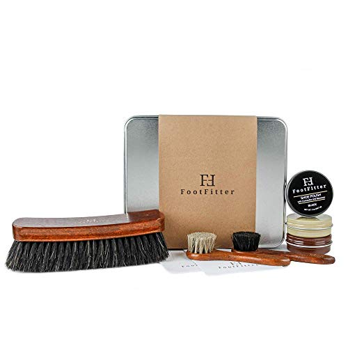 FootFitter Shoe Shine Brush and Polishing Set