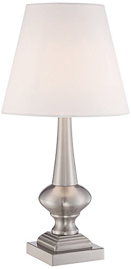 Brooks Brushed Steel Finish 18 1/2" High Touch Table Lamp