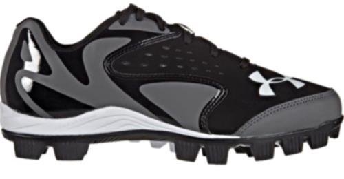 Kids Under Armour Leadoff Low RM JR Baseball Cleat Black/Charcoal