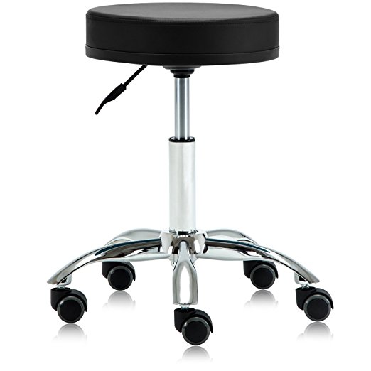 Dr.lomilomi Hydraulic Rolling Medical Massage Stool Chair 503 (Black)