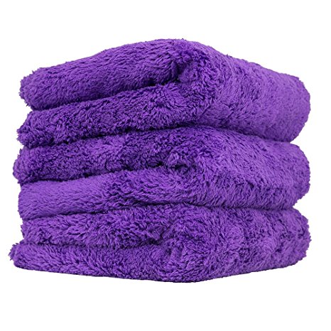 Chemical Guys MIC35803 Edgeless Microfiber Towel (Purple, 16" x 16" Happy Ending)