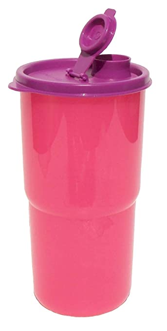 Tupperware ThirstQuake Large Mega Tumbler Travel Cup Pink and Purple