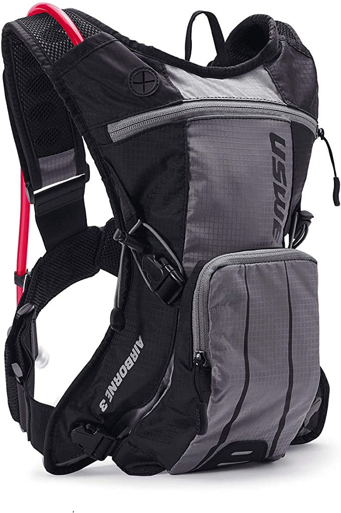 USWE Airborne - Limited Race Edition, Hydration Pack, Bounce Free, for MTB, Mountain Bike, Cycling, Grey Black