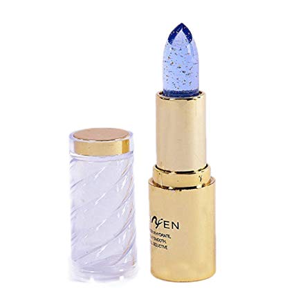 YABINA Cosmetics Long Lasting Lipstick Translucent Moisturize Jelly Lipstick Lip Gloss Lip Balm (Blue)