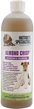 Nature's Specialties Almond Crisp Pet Shampoo for Dogs Cats, Non-Toxic Biodegradable