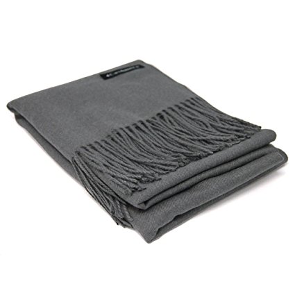 100% Cashmere Scarf - Gift Box, 28 Colors Available Still, Premium Quality, Rare and Limited, Large Size, Removable Tag, Wear as a Shawl, Wrap, or Cover Up