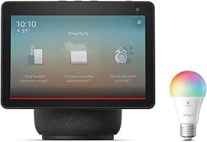 Echo Show 10 (black) with Sengled Matter Color Bulb