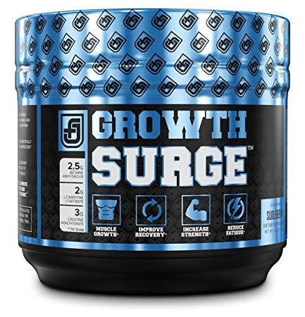 GROWTH SURGE Post Workout Muscle Builder With Creatine, Betaine, L-Carnitine L-Tartrate - Daily Muscle Building & Recovery Supplement - 30 Servings, SWOLEBERRY Flavor