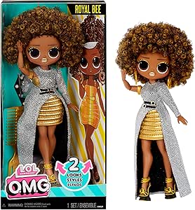 LOL Surprise OMG Royal Bee Fashion Doll with Multiple Surprises Including Transforming Fashions and Fabulous Accessories – Great Gift for Kids Ages 4