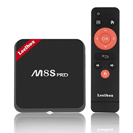 [Professional]Leelbox M8S Pro Android 6.0 TV Box Amlogic S905X Quad Core CPU 64Bits 2G/8G Dual-Band WiFI 2.4G/5G Bluetooth 4.0 Streaming Media Player