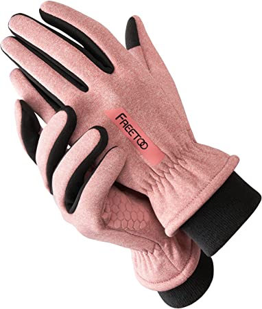 FREETOO Winter Gloves for Women, 2022 Stylish Double Locking Thermal Running Gloves, Warm Waterproof Touchscreen Driving Gloves