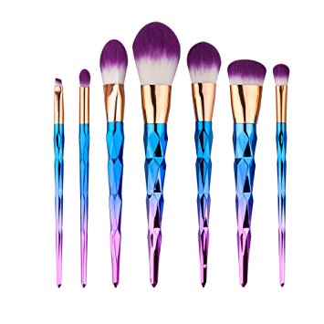 Makeup Brushes, Molie 7pcs Make Up Brush Set Professional Foundation Eyeshadow Brush Kit, Diamond