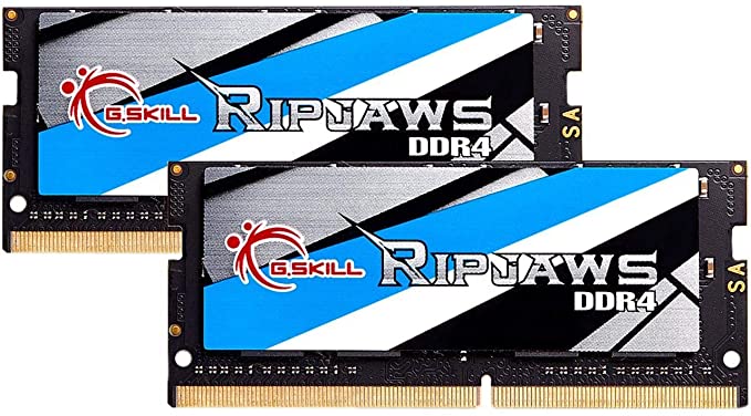 G.Skill RipJaws Series 64GB (2 x 32GB) 260-Pin SO-DIMM PC4-25600 DDR4 3200 CL22-22-22-52 1.20V Dual Channel Memory Model F4-3200C22D-64GRS